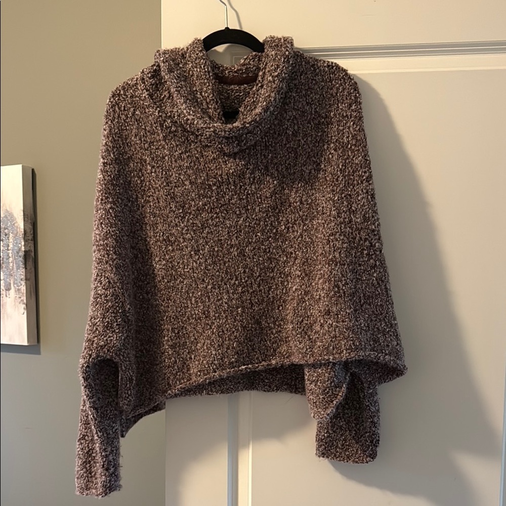 Free People Cowl Neck Sweater Plush Knit